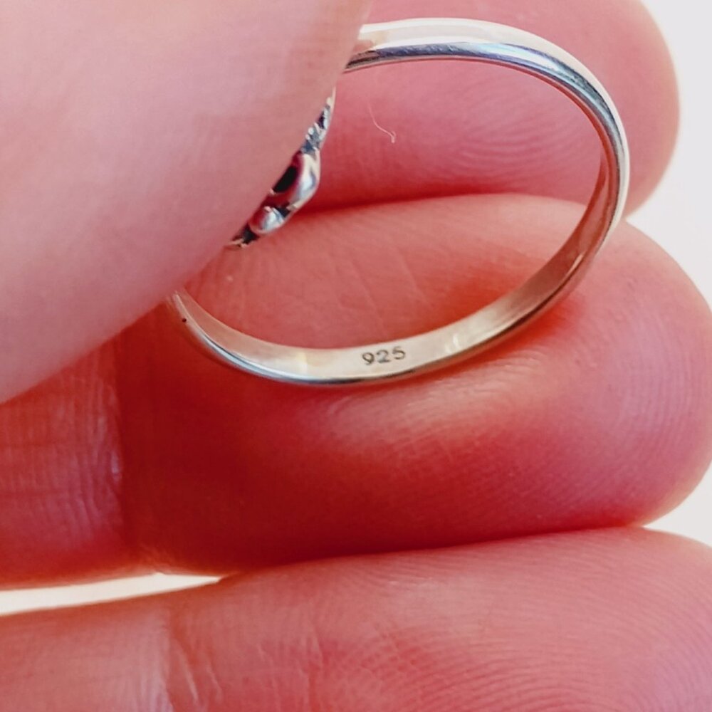 Green Emerald Valley Sterling Silver Ring Size 8.5 Southwest - Picture 5 of 8